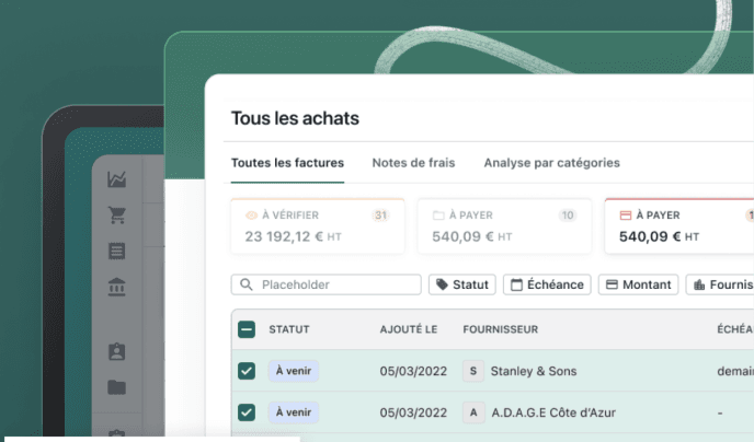 Capture officielle Pennylane pour le suivi des achats